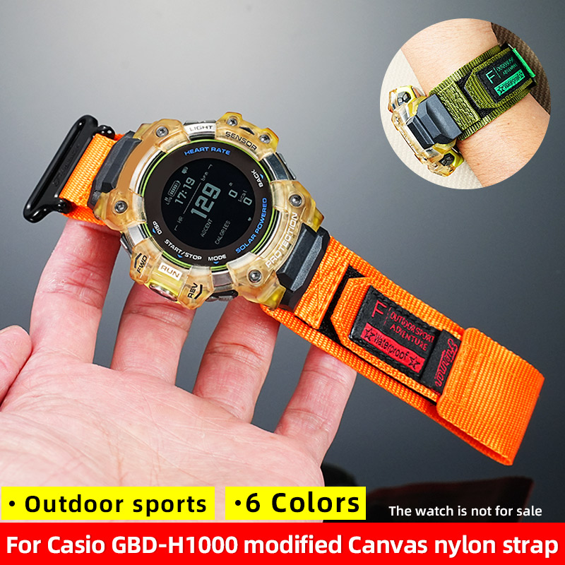 Smartwatch Casio Watches For Men - GBD H1000 Canvas Watchband for Casio