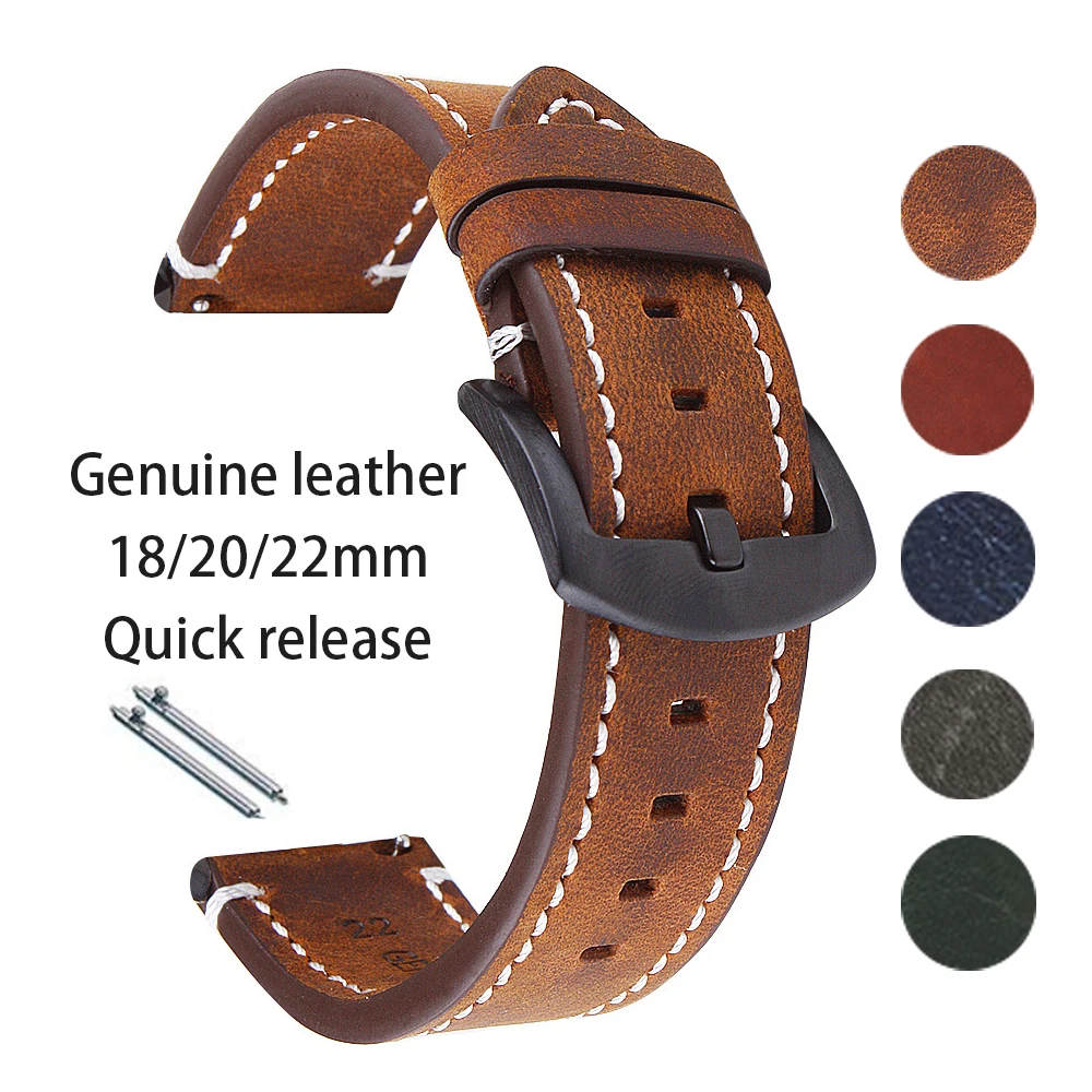 Watches Rolex Smartwatch - Retro Genuine Leather Watch Strap for