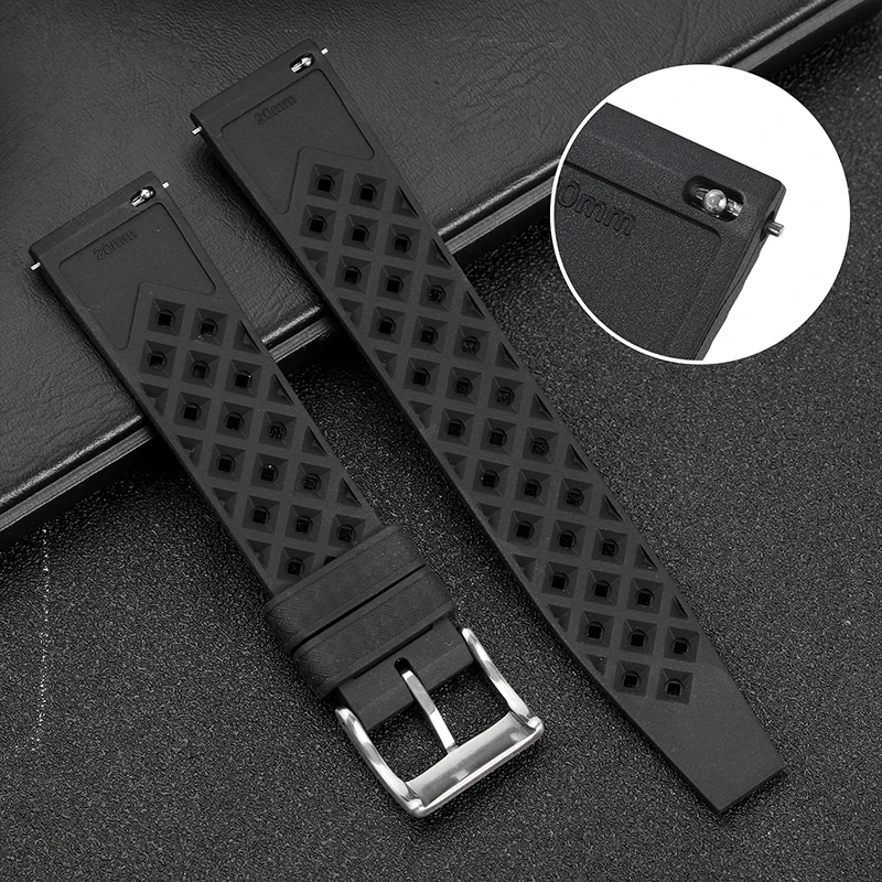 Smartwatch Casio Watches For Men - 20mm 22mm Tropic Rubber Watch Band