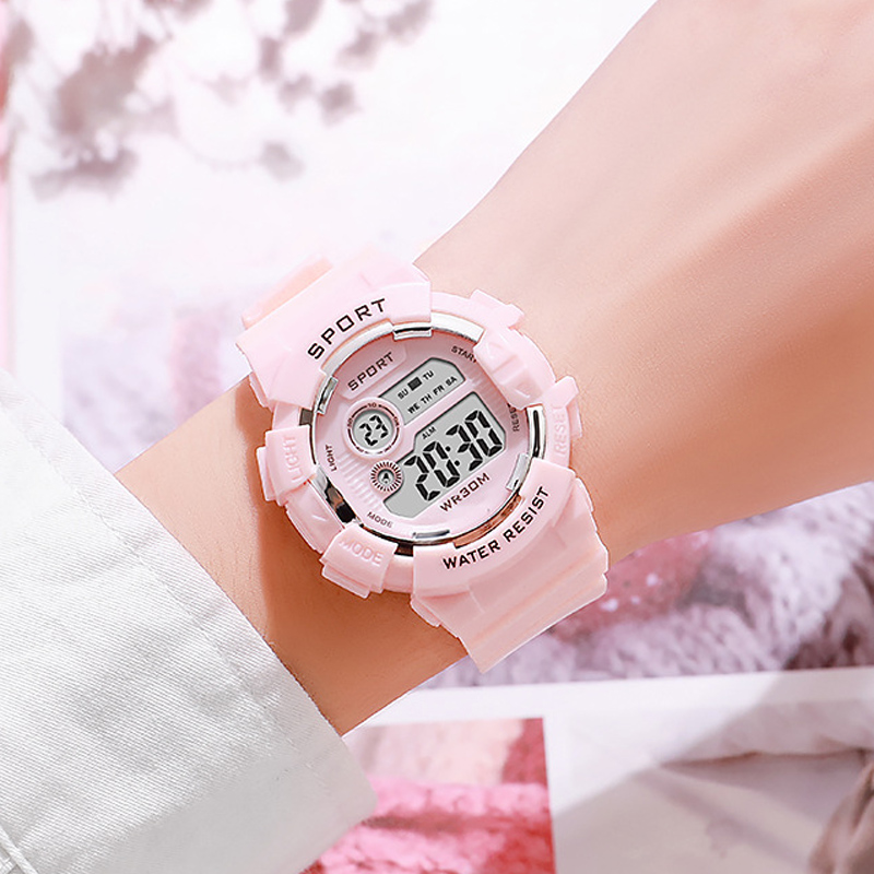 Smartwatch Digital Watches For Kids - Fashion Kids Watches Luminous Waterproof Sports