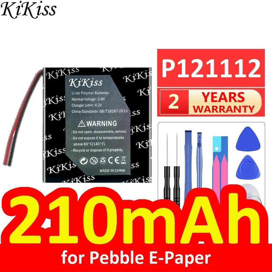 Smartwatch Pebble Watches - Long Lasting For Pebble E-Paper 210Mah