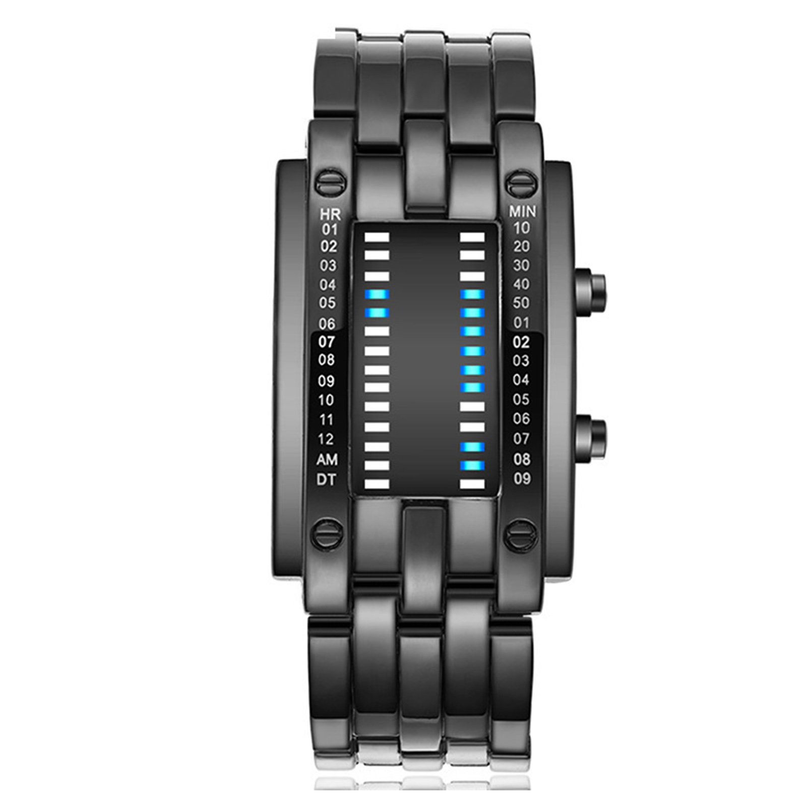 Smartwatch Premium Watches For Women - Premium Binary Matrix Blue LED Digital