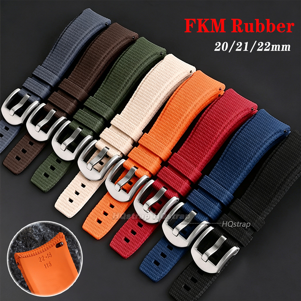 Watches Rolex Smartwatch - FKM Rubber Watch Strap 20mm 21mm