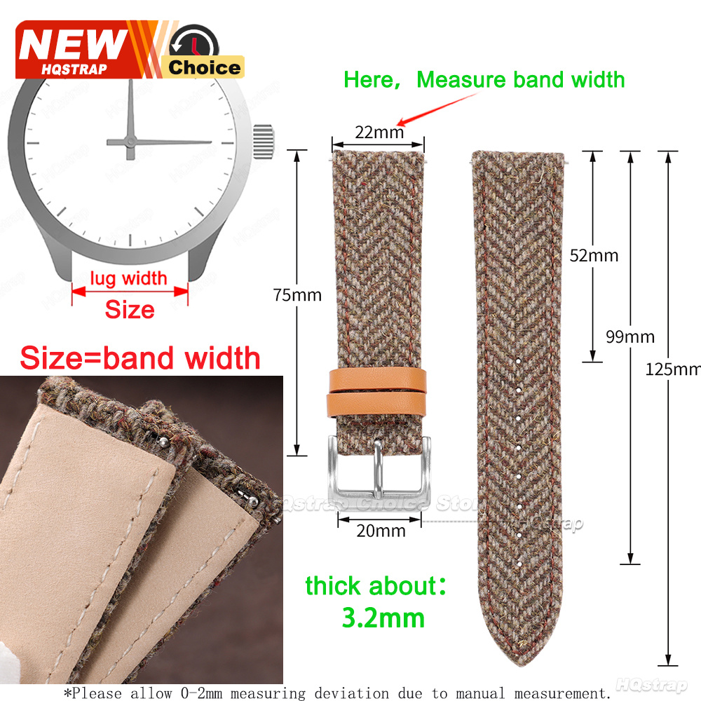 18mm 20mm 22mm Tweed Nylon Str - огляд і ціна Watches Rolex Smartwatch