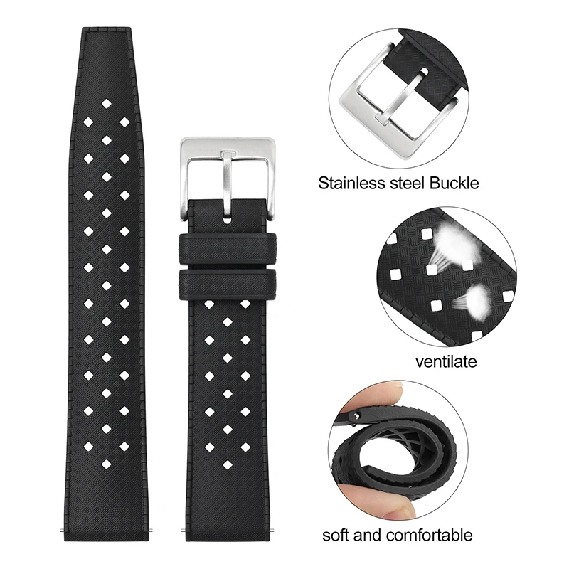20mm 22mm Tropic Rubber Watch  - огляд і ціна Smartwatch Casio Watches For Men