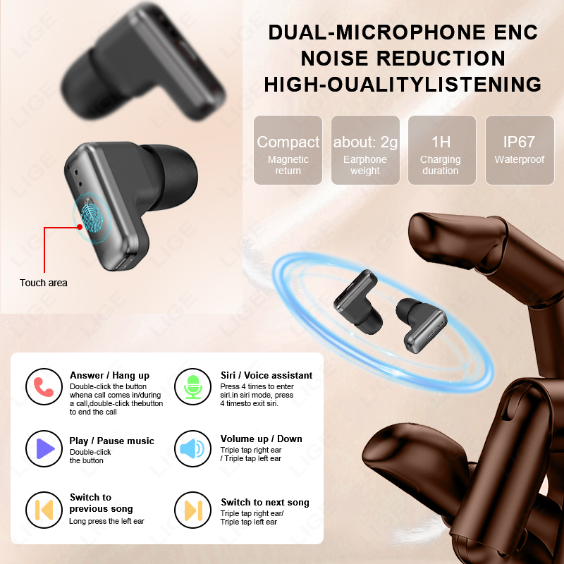 NEW Smart Watch Earphone Men T - огляд і ціна Smartwatch Noise Watches