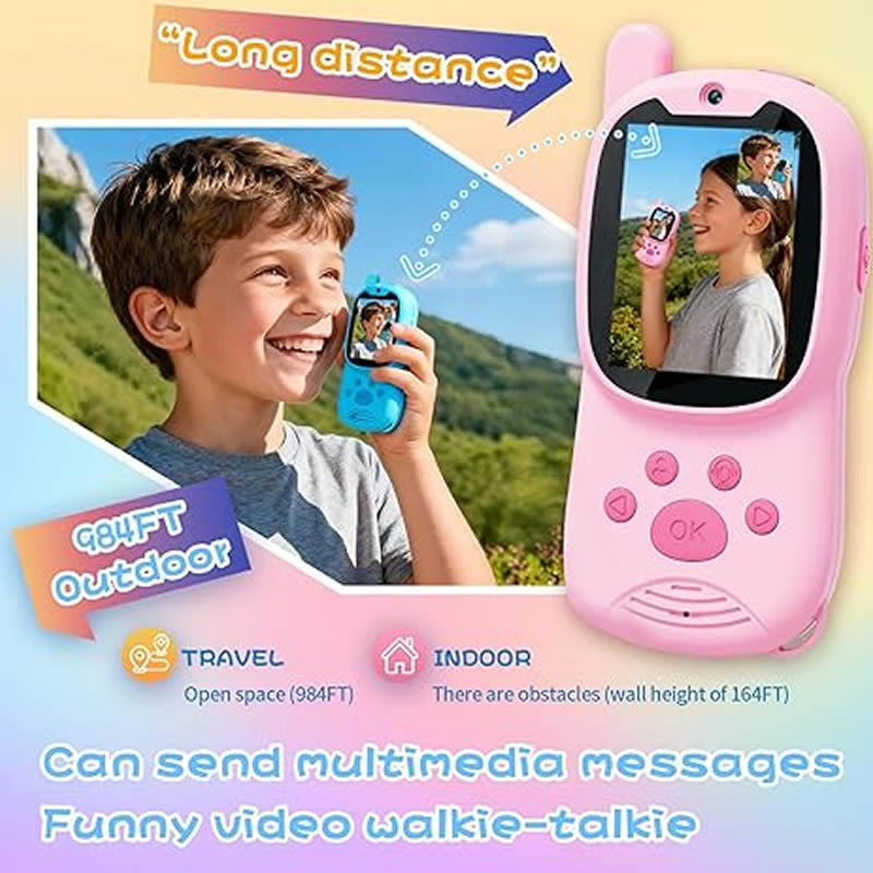 Walkie Talkies Cute 2Pack Rech - огляд і ціна Smartwatch Digital Watches For Kids
