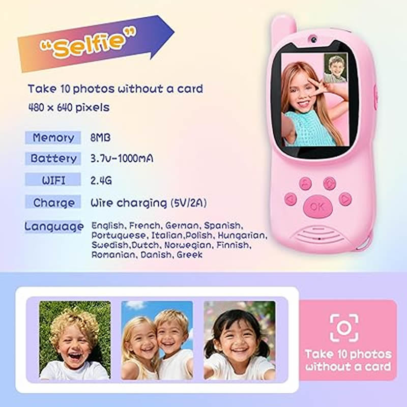 Walkie Talkies Cute 2Pack Rech - огляд і ціна Smartwatch Digital Watches For Kids