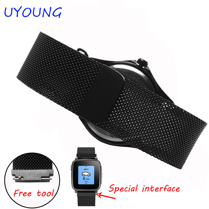 22mm Milanese Loop Strap For P - огляд і ціна Smartwatch Pebble Watches