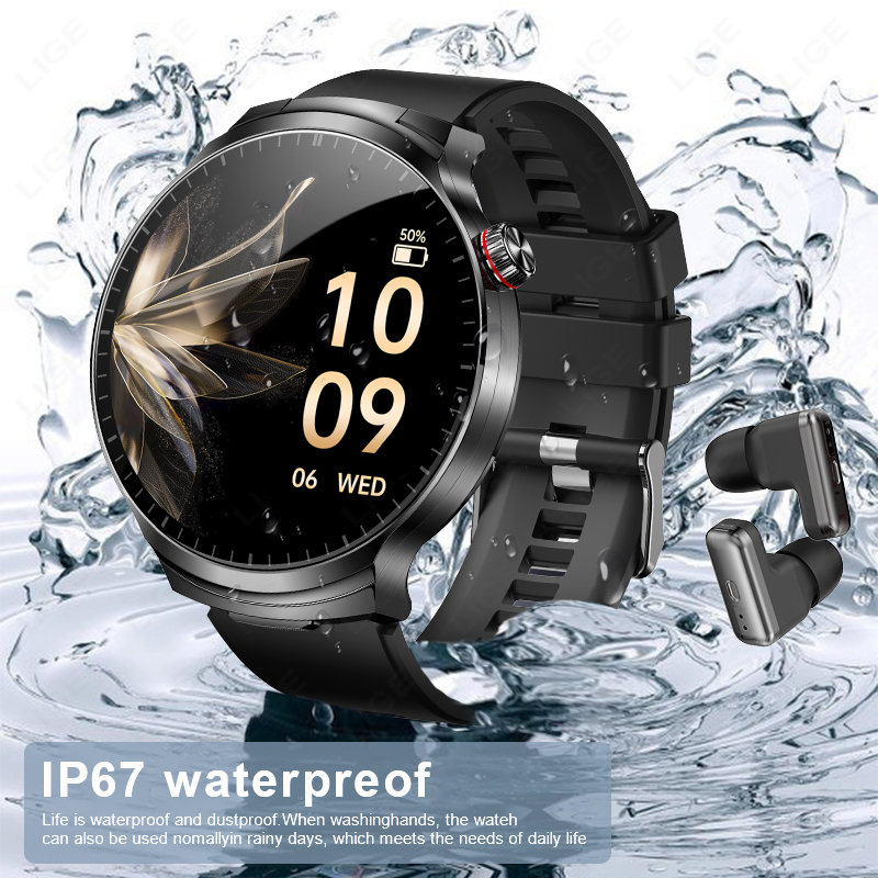 LIGE 2026 New TWS 2 in 1 Heads - огляд і ціна Smartwatch Noise Watches