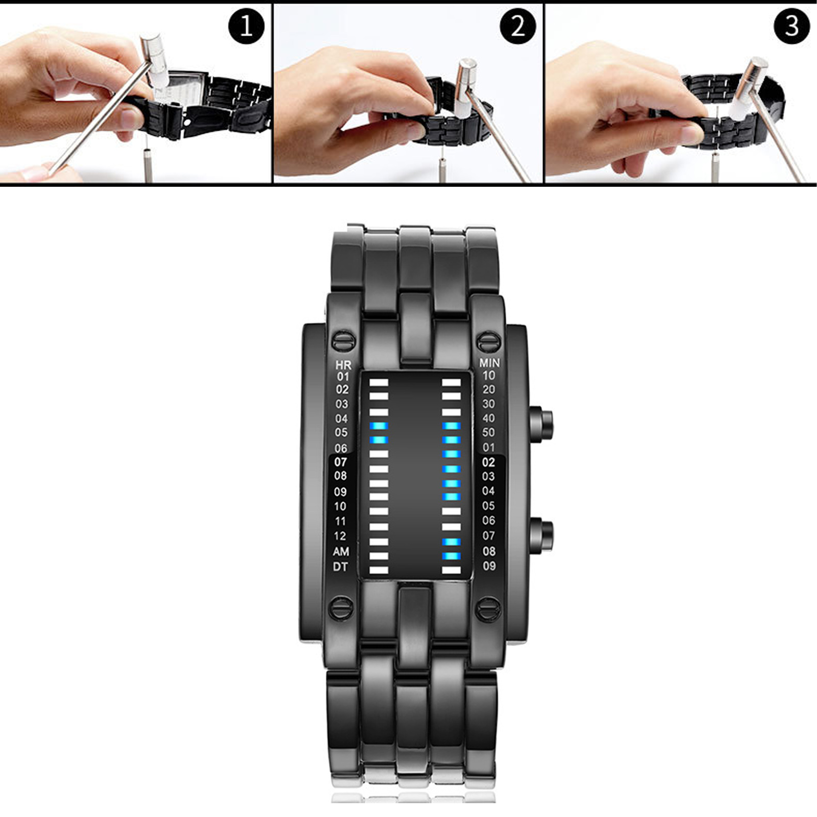 Premium Binary Matrix Blue LED - огляд і ціна Smartwatch Premium Watches For Women