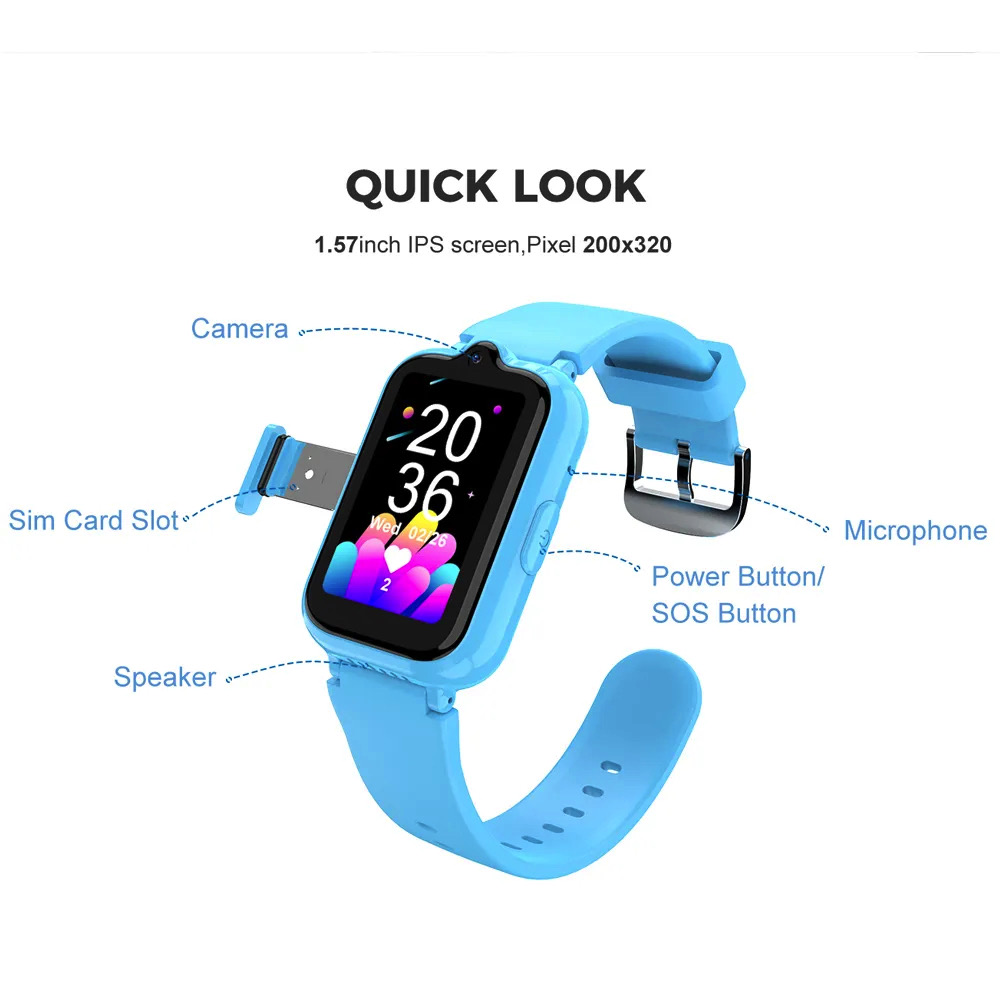 696 4G Kid Smart Watches Water - огляд і ціна Smartwatch Watches For Kid Boy With Gps