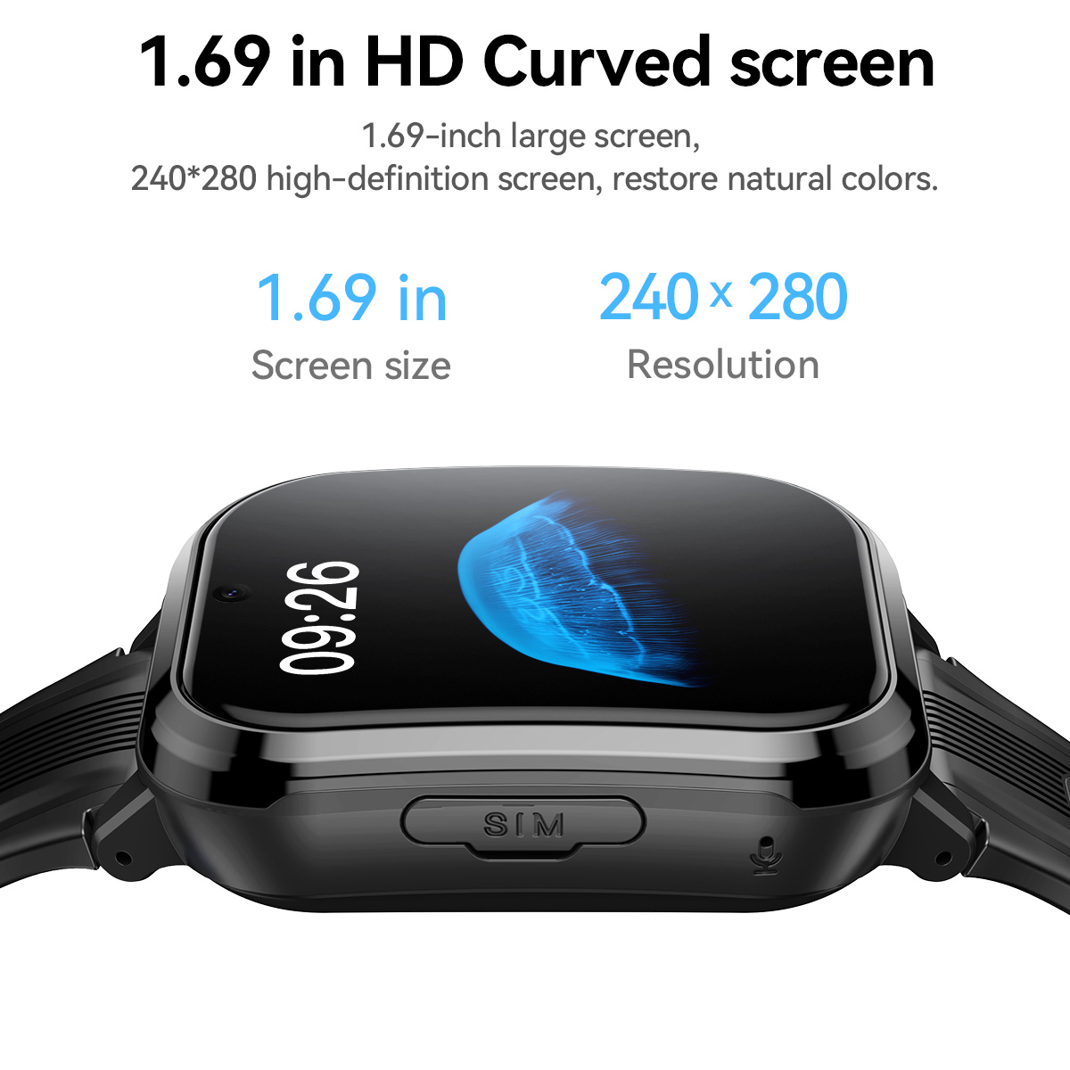 HOCO Y108 1.69inch HD LCD Curv - огляд і ціна Smartwatch Watches For Kid Boy With Gps