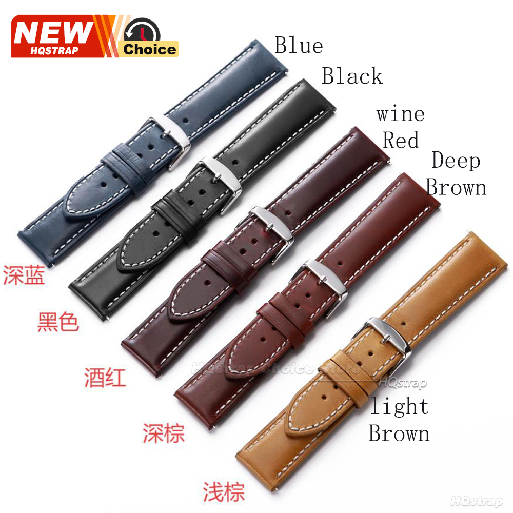 New Oil Wax Strap 16mm 18mm 20 - огляд і ціна Watches Rolex Smartwatch